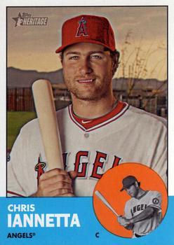 #209 Chris Iannetta - Los Angeles Angels - 2012 Topps Heritage Baseball