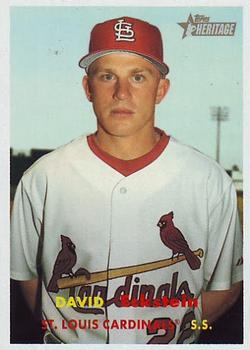 #209 David Eckstein - St. Louis Cardinals - 2006 Topps Heritage Baseball