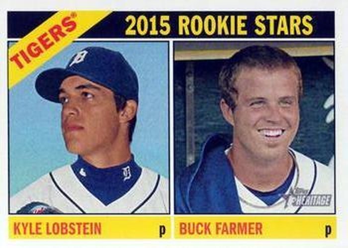 #209 Kyle Lobstein / Buck Farmer - Detroit Tigers - 2015 Topps Heritage Baseball