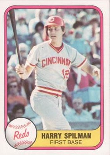 #209 Harry Spilman - Cincinnati Reds - 1981 Fleer Baseball