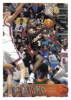 #209 Hersey Hawkins - Seattle SuperSonics - 1996-97 Topps Basketball