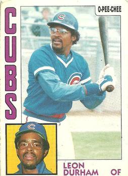#209 Leon Durham - Chicago Cubs - 1984 O-Pee-Chee Baseball