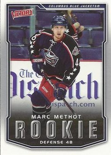 #209 Marc Methot - Columbus Blue Jackets - 2007-08 Upper Deck Victory Hockey