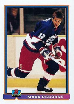#209 Mark Osborne - Winnipeg Jets - 1991-92 Bowman Hockey