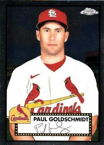#209 Paul Goldschmidt - St. Louis Cardinals - 2021 Topps Chrome Platinum Anniversary Baseball
