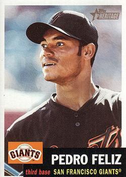 #209 Pedro Feliz - San Francisco Giants - 2002 Topps Heritage Baseball