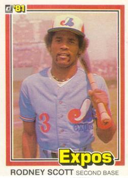 #209 Rodney Scott - Montreal Expos - 1981 Donruss Baseball