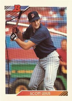 #209 Scott Leius - Minnesota Twins - 1992 Bowman Baseball