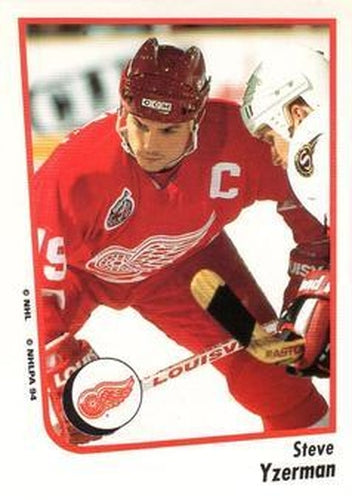 #209 Steve Yzerman - Detroit Red Wings - 1994-95 Panini Hockey Stickers