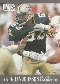 #209 Vaughan Johnson - New Orleans Saints - 1991 Ultra Football