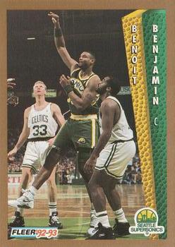 #209 Benoit Benjamin - Seattle SuperSonics - 1992-93 Fleer Basketball