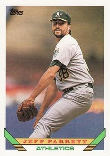 #209 Jeff Parrett - Oakland Athletics - 1993 Topps Baseball