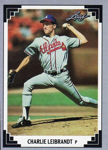 #209 Charlie Leibrandt - Atlanta Braves - 1991 Leaf Baseball
