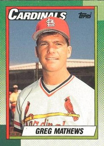 #209 Greg Mathews - St. Louis Cardinals - 1990 O-Pee-Chee Baseball