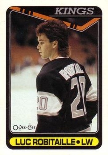 #209 Luc Robitaille - Los Angeles Kings - 1990-91 O-Pee-Chee Hockey