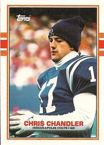 #209 Chris Chandler - Indianapolis Colts - 1989 Topps Football