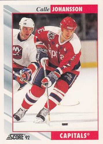 #209 Calle Johansson - Washington Capitals - 1992-93 Score USA Hockey