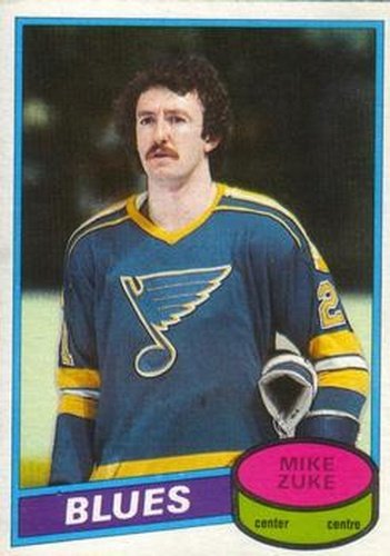 #209 Mike Zuke - St. Louis Blues - 1980-81 O-Pee-Chee Hockey