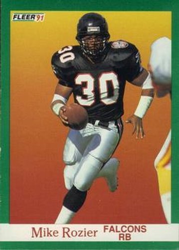 #209 Mike Rozier - Atlanta Falcons - 1991 Fleer Football