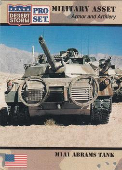 #209 M1A1 Abrams Tank - 1991 Pro Set Desert Storm