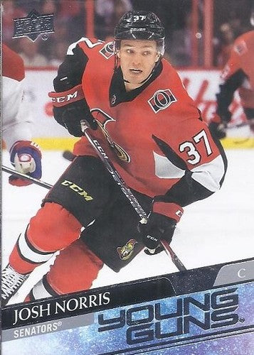 #209 Josh Norris - Ottawa Senators - 2020-21 Upper Deck Hockey