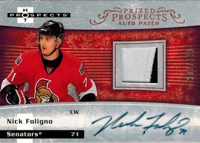 #209 Nick Foligno - Ottawa Senators - 2007-08 Fleer Hot Prospects Hockey