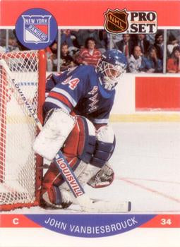#209 John Vanbiesbrouck - New York Rangers - 1990-91 Pro Set Hockey