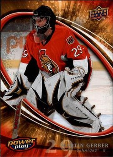 #209 Martin Gerber - Ottawa Senators - 2008-09 Upper Deck Power Play Box Set Hockey