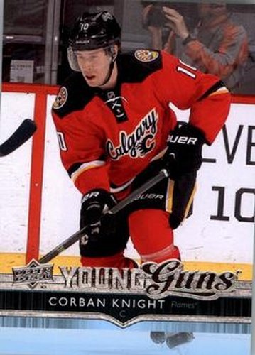 #209 Corban Knight - Calgary Flames - 2014-15 Upper Deck Hockey
