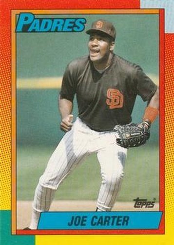 #20T Joe Carter - San Diego Padres - 1990 Topps Traded Baseball