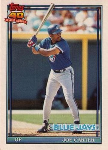 #20T Joe Carter - Toronto Blue Jays - 1991 Topps Traded Baseball