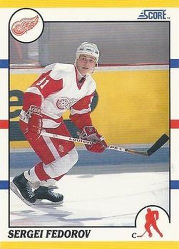 #20T Sergei Fedorov - Detroit Red Wings - 1990-91 Score Rookie and Traded Hockey