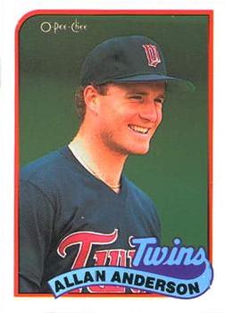 #20 Allan Anderson - Minnesota Twins - 1989 O-Pee-Chee Baseball