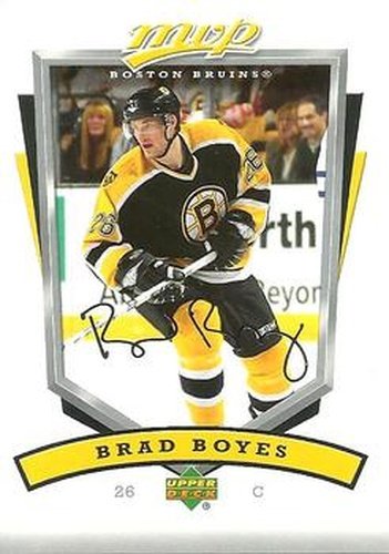 #20 Brad Boyes - Boston Bruins - 2006-07 Upper Deck MVP Hockey