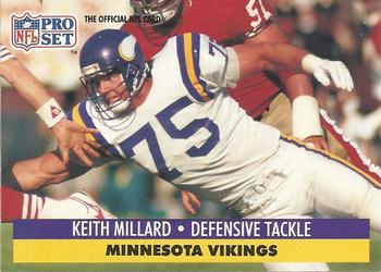 #220 Keith Millard - Minnesota Vikings - 1991 Pro Set Football