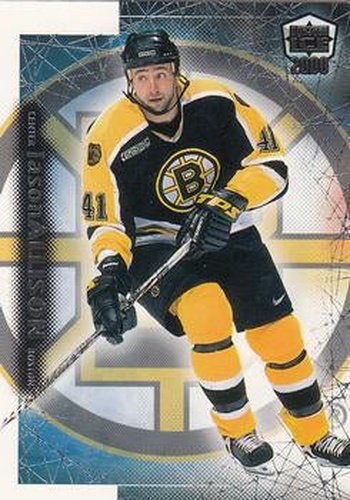 #20 Jason Allison - Boston Bruins - 1999-00 Pacific Dynagon Ice Hockey