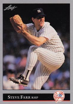 #20 Steve Farr - New York Yankees - 1992 Leaf Baseball