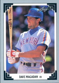 #20 Dave Magadan - New York Mets - 1991 Leaf Baseball