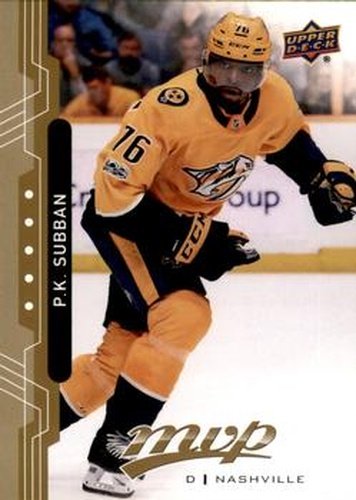 #20 P.K. Subban - Nashville Predators - 2018-19 Upper Deck MVP Hockey