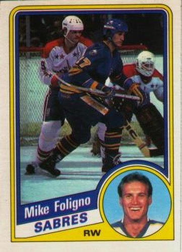 #20 Mike Foligno - Buffalo Sabres - 1984-85 O-Pee-Chee Hockey