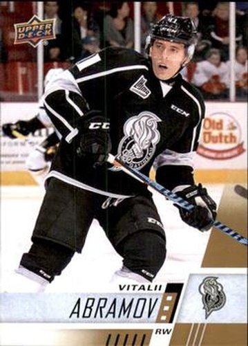 #20 Vitalii Abramov - Gatineau Olympiques - 2017-18 Upper Deck CHL Hockey