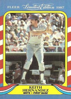 #20 Keith Hernandez - New York Mets - 1987 Fleer Limited Edition Baseball