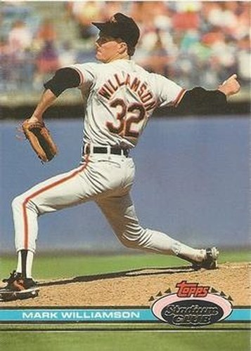 #20 Mark Williamson - Baltimore Orioles - 1991 Stadium Club Baseball