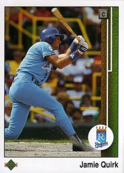 #620 Jamie Quirk - Kansas City Royals - 1989 Upper Deck Baseball