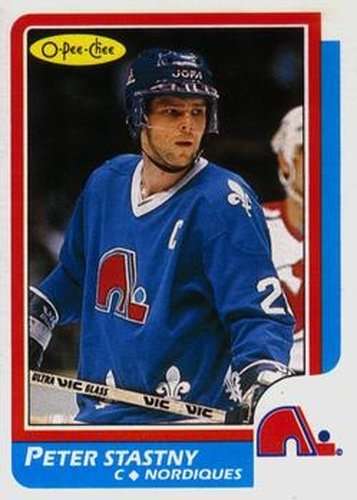 #20 Peter Stastny - Quebec Nordiques - 1986-87 O-Pee-Chee Hockey