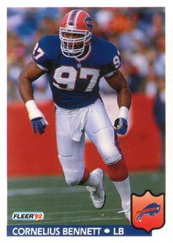 #20 Cornelius Bennett - Buffalo Bills - 1992 Fleer Football