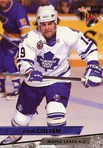 #20 John Cullen - Toronto Maple Leafs - 1993-94 Ultra Hockey