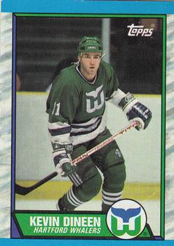 #20 Kevin Dineen - Hartford Whalers - 1989-90 Topps Hockey