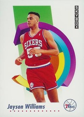 #220 Jayson Williams - Philadelphia 76ers - 1991-92 SkyBox Basketball