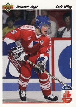 #20 Jaromir Jagr - Czechoslovakia - 1991-92 Upper Deck Hockey